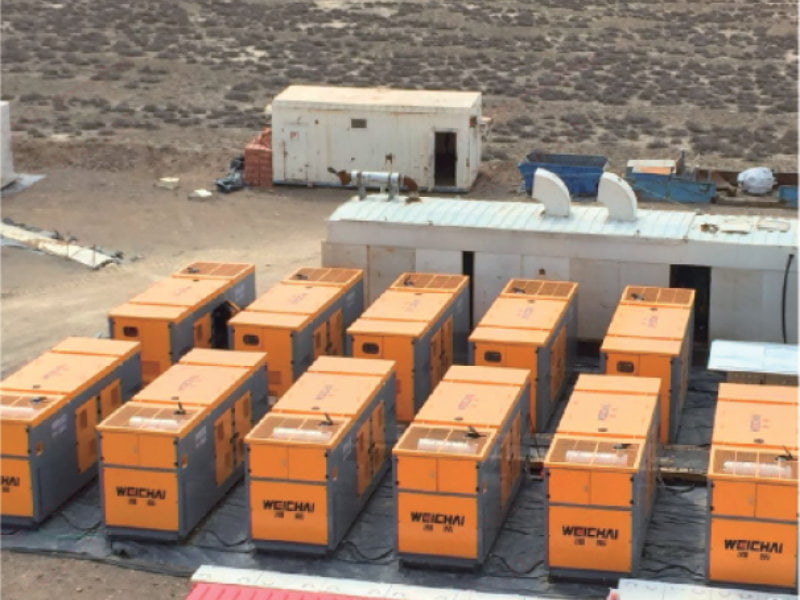 WP13 Sinopec Shaya Blockの80D掘削リグ主発電支援プロジェクトの12×250kWガス生産・発電プロジェクト
